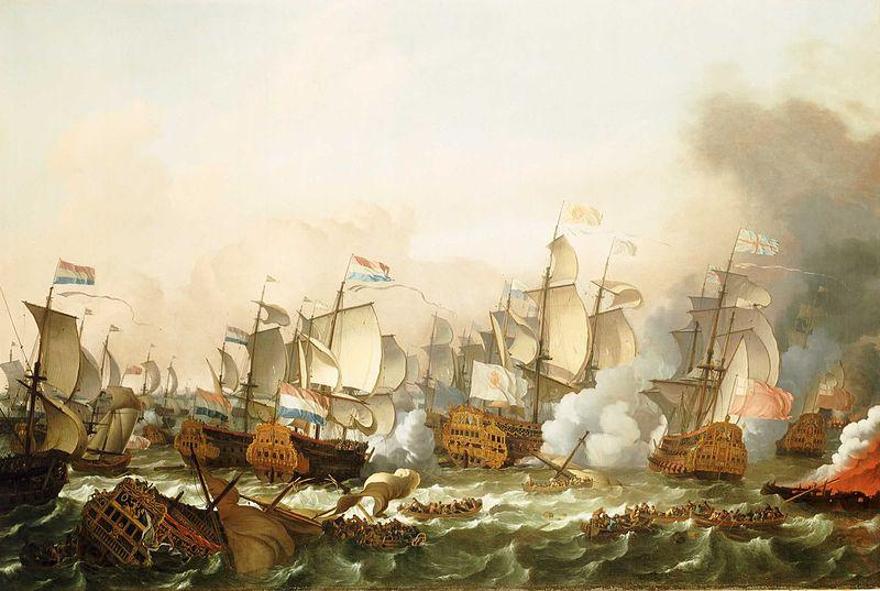Ludolf Bakhuizen The Battle of Barfleur, 19 May 1692 Spain oil painting art